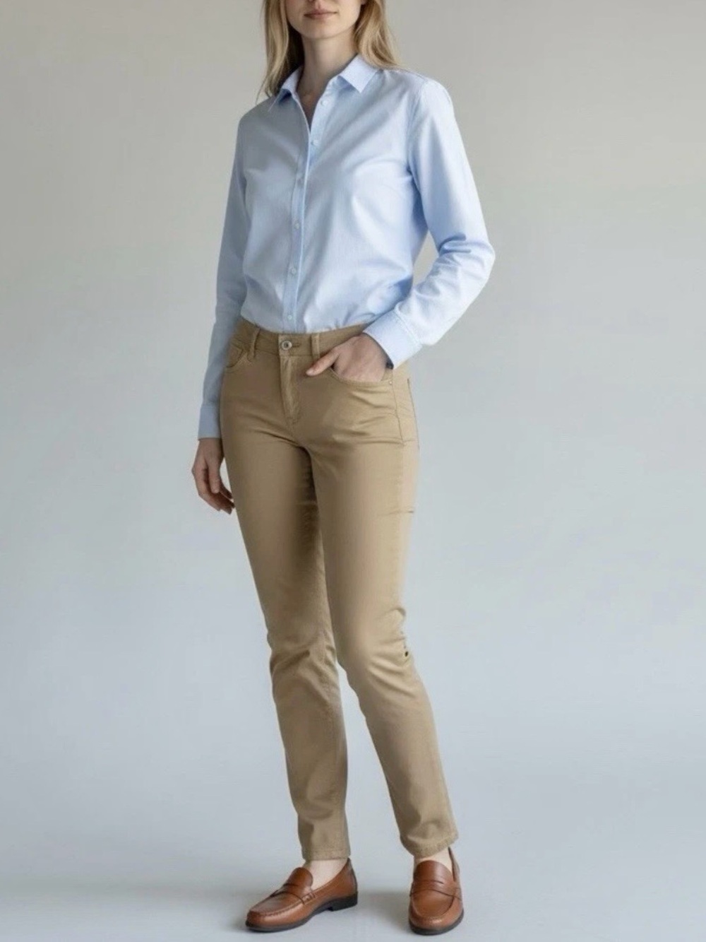 Women's Kenzie knockout Stretch Skinny Jeans in Khaki Size 12 Midrise
